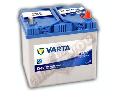 Varta Blue Dynamic (D47) 560410054 (6 CT-60) 60Ah-540Aen R+ - фото 1